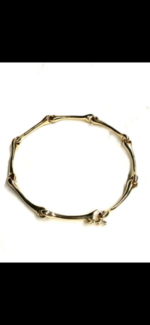 IMG_7091 Bones Bracelet 9ct y/g